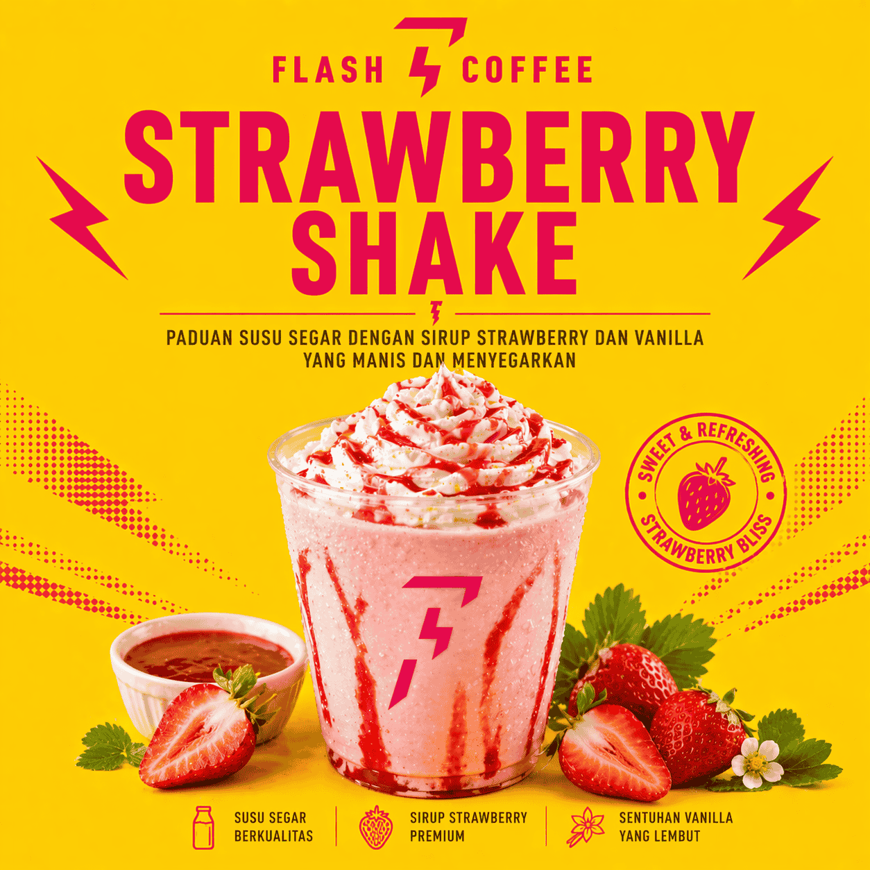 Strawberry Shake Flash Coffee